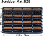 FOOTMATTERS Ninamar Mud Scrubber Tray Mat – 29.5 x 17.5 inch - 2 Pack - Image 3