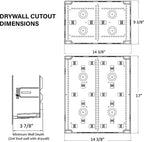 Legrand - OnQ Cable Management, In-Wall Media Box, Dual Purpose Structured Wiring Enclosure, TV Home Theater Recessed Storage Box, 17 Inch, White, ENP1700NA - Image 5