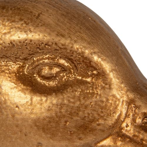 Creative Co-Op Decorative Distressed Cast Iron Duck Head Bookends, Gold - Image 5