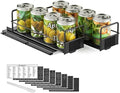 SpaceAid Pull Out Spice Rack Organizer for Cabinet, Heavy Duty Slide Out Seasoning Kitchen Organizer, Cabinet Organizer, with Labels, 7.7" W x10.8 D x4 H, 2 Drawers 1-Tier by SpaceAid