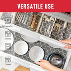 Cooyes 12 Pack Refrigerator Shelf Liners for French Door Fridge, 17.7" × 36" Extra Large, Non-Slip Fridge Mats Machine Washable, Refrigerator Drawer Liner for Glass Shelves Kitchen Cabinet - Image 6
