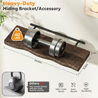 Organic Wavy Edge Floating Shelves,Hidden Brackets,2 Pack 36 in - Image 3