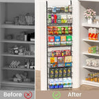 ElegantArray 8-Tier Pantry Door Organizer, Black - Image 2