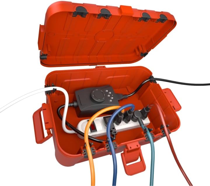 Flemoon Large Outdoor Electrical Box, IP54 Waterproof Extension Cord Cover by FLEMOON