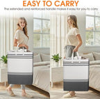 4 Pack Large Laundry Baskets, Laundry Hampers, Freestanding Waterproof Collapsible Clothes Bag with Extended & Reinforced Handles - Clothes Basket for Dorm, Bathroom, Home (125L) - Image 6