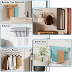 Alise 32 inch Double Towel Bar for Bathroom Wall Mounted, Brushed Nickel - Image 7