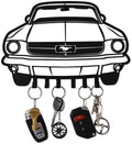 MOOH Metal Automotive Key Holder with 6 Hooks - Unique Wall Mounted Car Lovers Gifts for Men & Women - Cool Man Cave Decor by MOOH