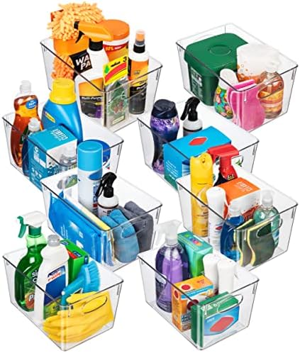 CLEARSPACE Plastic Storage Bins With lids – Perfect Kitchen Fridge Organizer, Pantry Organization, Cabinet Organizers (8 Pack) - Image 3