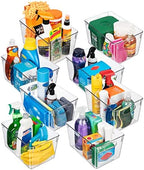 CLEARSPACE Plastic Storage Bins With lids – Perfect Kitchen Fridge Organizer, Pantry Organization, Cabinet Organizers (8 Pack) - Image 3