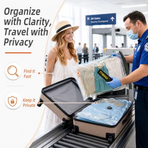 HOUSE DAY Vacuum Storage Bags for Travel 15-Pack, Premium Space Saver Bags - Image 4