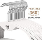 Plastic Hangers White Clothes Hanger 30 Pack - Image 5