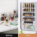 Mystozer Metal Magnetic Spice Rack for Refrigerator Black, 5 Pack - Image 5