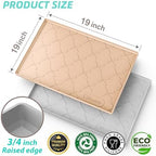 SIKADEER Waterproof Under Sink Mat 19" x 19" Silicone Mat Cabinet Protector - Image 3