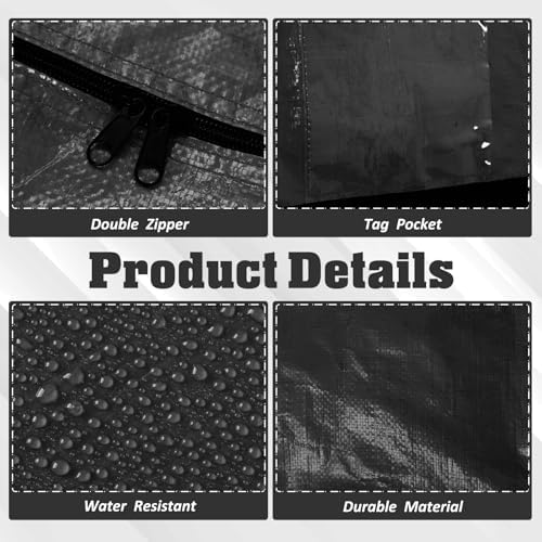 4 Pcs 194 Gallon Extra Large Moving Bags Heavy Duty Storage Bag - Image 3