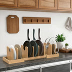 Bamboo Pot and Pan Organizer,Pots and Pans Organizer under Cabinet - Image 3