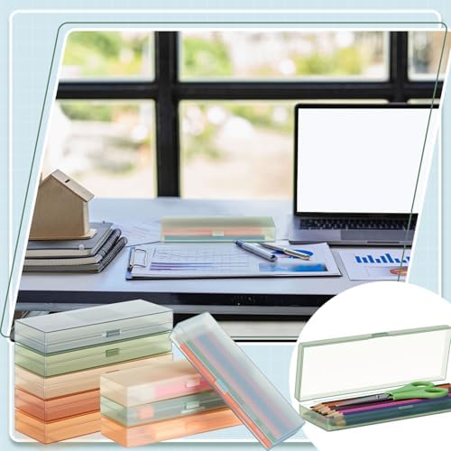 Fainne 36 Pcs Plastic Pencil Cases Bulk, Pencil Box, Morandi Color - Image 6
