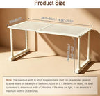 Expandable Cabinet Organizer Shelf, Adjustable Height Under Sink Storage Organizer, Shelf Riser for Kitchen, Bathroom, Wardrobe, Under Sink Counter(Beige) (2) - Image 2
