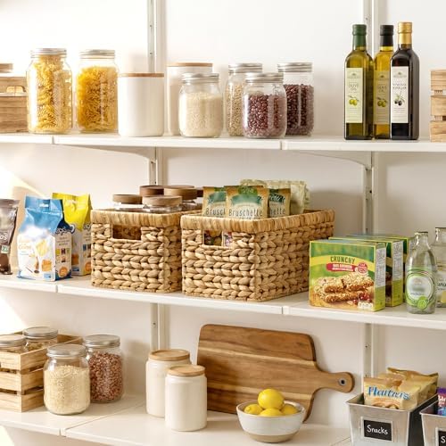 StorageWorks Wicker Baskets, Wicker Storage Baskets for Shelves, 2-Pack - Image 2