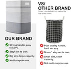 80L Large Cotton Rope Laundry Basket for Bedroom & Laundry Room, Tall Clothes Hamper with Sturdy Handles, Neutral Storage Bin Capable of Holding Blankets and Toys - Image 6