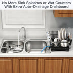 MAJALiS Expandable Dish Drying Rack Over Sink with Extra Drainboard - Image 4