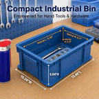 3-Pack Heavy Duty Part Bins, Stackable Tool Storage Bin for Hardware - Image 3