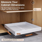 Pull Out Cabinet Organizer, 21"Deep Slide Out Drawers for Kitchen Cabinets - Image 2
