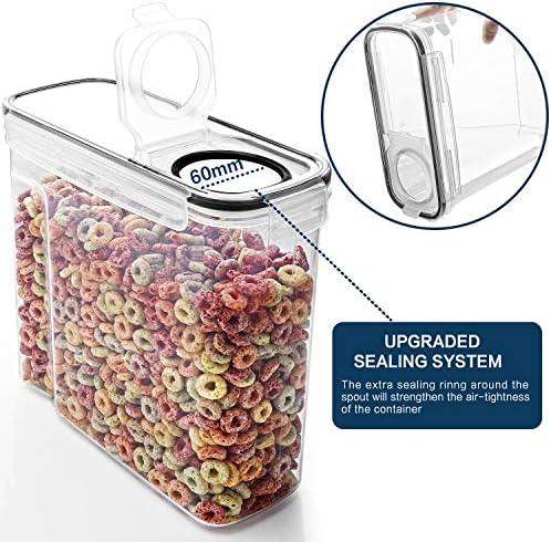 M MCIRCO 6 Piece 4L /135.2oz Cereal Container Set, Food Storage Containers - Image 4