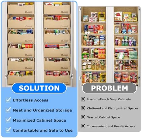 WelFurGeer Soft Close Pull Out Drawers for Kitchen Cabinets, 26" W x 21" D Pull Out Cabinet Organizer, Cabinet Drawers Slide Out, Slide Out Drawers for Kitchen Cabinets, Cabinet Pull Out Shelves - Image 3