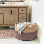 Goodpick Large Wicker Basket for Blankets, Baby Toy Storage Basket, 85L - Image 5