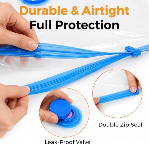24 Pack Travel Vacuum Storage Bags with Rechargeable Cordless Pump, 3 Sizes - Image 6