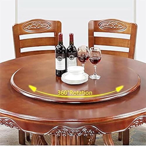 Large Lazy Susan Turntable Wooden Round Tray for Dining Table - Image 4