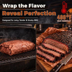 17 in x 300 ft Butcher Paper Roll, Pink Butcher Paper for Smoking Brisket BBQ Meat, 75 GSM Heavy Duty Food Grade Butcher Paper, Heat Resistant to 400°F, Wrapping Paper with Dispenser Box - Image 6