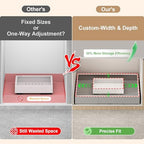 Fokyfok Pull out Cabinet Organizer,18"-25"W,10"-13"D,Expandable,Adhesive - Image 4