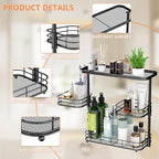 VITVITI 3 Tier Bathroom Organizer Countertop, Counter Storage Shelf, Black - Image 6