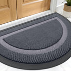 OLANLY Half Circle Front Door Mat Outside 71x23 All-Season Rubber Doormat by OLANLY