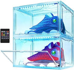 Oltraman LED Smart Shoe Boxes Display Case, Stackable Storage Organizers by Oltraman