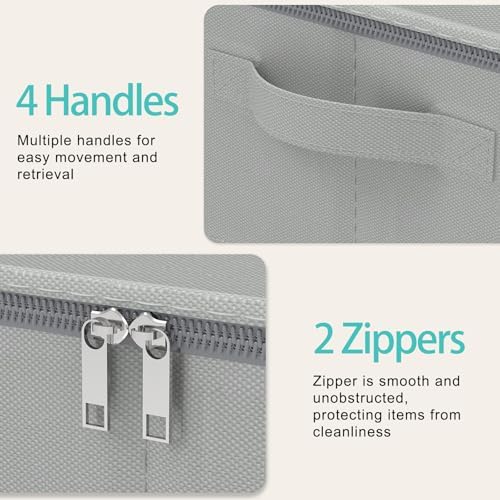 Under Bed Storage Containers, 2 Pack, Grey, 31.5x15.7x5.9 In - Image 4