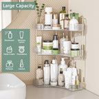 Webetop Corner Bathroom Organizer, 3 Tier Storage for Countertop - Image 5