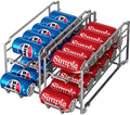 Simple Houseware 2-Pack Stackable Beverage Soda Can Dispenser Rack, Silver by SimpleHouseware