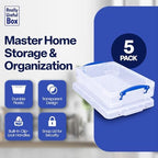 Really Useful Box Stackable Box, Clear (5 Pack) - Image 2