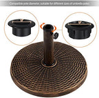 Yaheetech 22lbs Heavy Duty Outdoor Umbrella Base, Bronze - Image 6