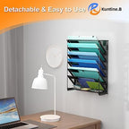 Kuntine.B Wall File Organizer Office Hanging Magazine Holder Wall File Organizer for Office Home - Image 6
