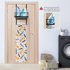 TJ.MOREE Over the Door/Wall Mount Ironing Board Hanger, Laundry Room Iron and Ironing Board Caddy Storage for Water Mister, Fabric Sprays, Laundry Detergent - Image 2