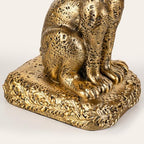 Rabbit Bookends, Decorative Bunny Book Ends for Shelves, Unique Rabbit Figurine Bookends, Heavy Resin Book Holder for Bookshelf Home Office Nursery Decor (Gold) - Image 7