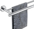 JQK Chrome Towel Bar, 24 Inch 304 Stainless Steel Thicken 0.8mm Double Bath Towel Rack for Bathroom, Towel Holder Polished Chrome Wall Mount, Total Length 27.16 Inch, TB100L24-CH by Homeimprovement