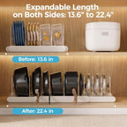 ORDORA 2 Pack Expandable Pots and Pans Organizer for Food Storage Container - Image 2
