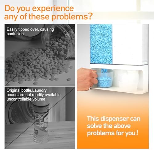 Conworld Laundry Detergent Dispenser, Scent Booster Beads Dispenser for Laundry Room Organization, Suitable for Beads, Stain Remover Powder - Image 2