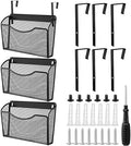 Tenceur 3 Pcs Wall File Holder Hanging, 13.19 x 12.2 x 3.07 Inch, Black by Tenceur