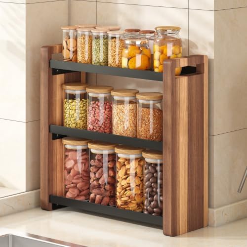 3 Tiers Bathroom Countertop Organizer, Bathroom Shelf, Makeup Organizer | Kitchen Countertop Organizer, Vanity Shelf, Bathroom Sink Organizer, Bathroom Organizers and Storage, Acacia - Image 4