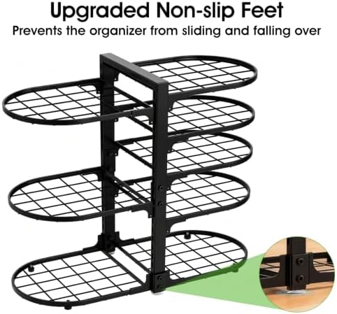 Adjustable Pot Rack: 8 Tier Pan Storage - 120LBS Kitchen Organizer - Image 7